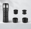 portable car coffee machine.  Capsule + coffee extraction espresso 50 cups, 1200 mAh, integrated 60ml-150ml, car coffee charging