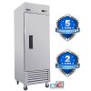 ORIKOOL 27" Commercial Freezer 23 Cu.ft with 1 Solid Door Reach-In Freezers Stainless Steel ETL Approved Upright Freeze Storage