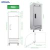 ORIKOOL 27" Commercial Freezer 23 Cu.ft with 1 Solid Door Reach-In Freezers Stainless Steel ETL Approved Upright Freeze Storage