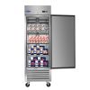 ORIKOOL 27" Commercial Freezer 23 Cu.ft with 1 Solid Door Reach-In Freezers Stainless Steel ETL Approved Upright Freeze Storage