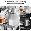 Geek Chef Espresso and Cappuccino Machine with Automatic Milk Frother,20Bar Espresso Maker for Home, for Cappuccino or Latte,with ESE POD filter, Stai