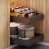 1pc Pull-Out Type Cabinet Organizer, Punching-free Seasoning Dish And Bowl Storage Shelf Under Cabinet, Heavy Duty Storage And Organization Slide Out