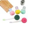 Dish Scrubber - Short or Long Handle Scouring Pad - Polyester Sponge for Pot, Pan, Plate, for Daily Use, for Cleaning Tabletop