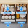 1pc Pull-Out Type Cabinet Organizer, Punching-free Seasoning Dish And Bowl Storage Shelf Under Cabinet, Heavy Duty Storage And Organization Slide Out