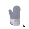 1pc Silicone Oven Mitts; Heat Insulation Pad; Nordic Style Microwave Oven Gloves; Kitchen Baking Gloves