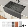 Farmhouse Sink Kitchen Sink Apron Front Single Bowl Workstation Stainless Steel Sink