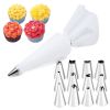 6-24 Pcs Set Pastry Bag and Stainless Steel Cake Nozzle Kitchen Accessories For Decorating Bakery Confectionery Equipment