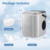 Portable Countertop Ice Maker with Self-Cleaning for Home/Office